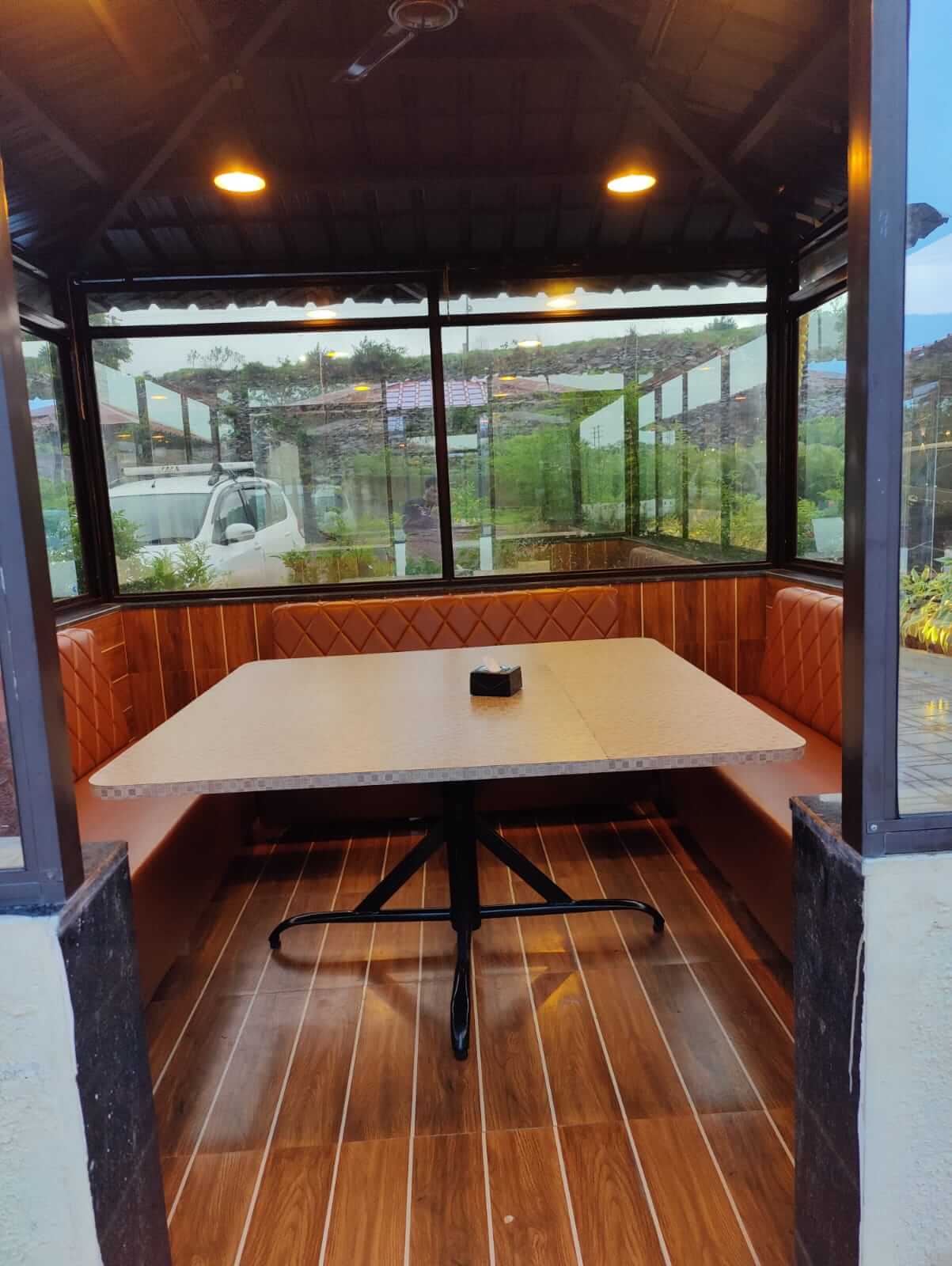 Private booth seating